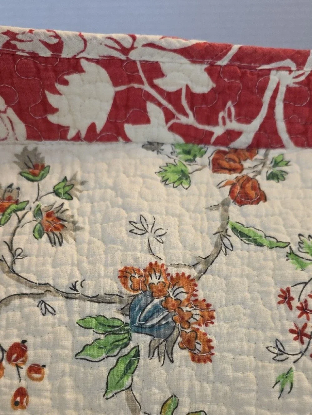 CMN Homes Floral Botanical Hawaiian Quilted Cotton Pillow Sham Set